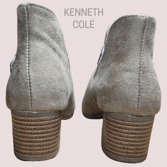 Kenneth Cole Layla Logo Peep Toe Ankle Bootie - Picture 7 of 9